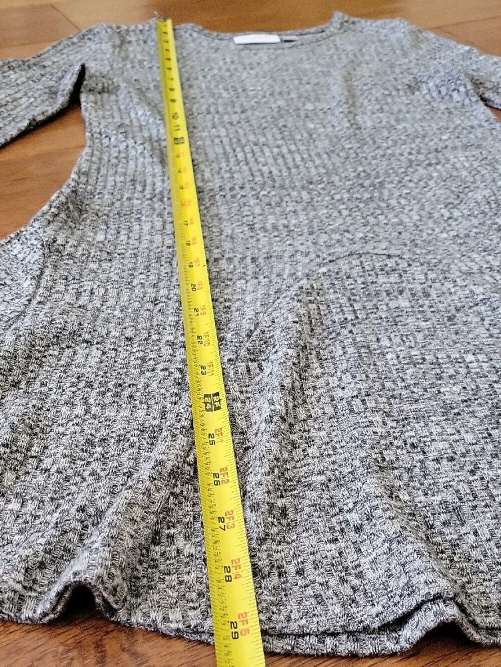 The Children's Place Girls' Gray Knit Long-Sleeve Swing Dress Size 10/12